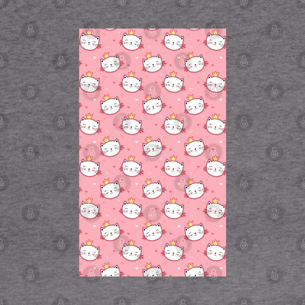 Cute Cat Pattern Artwork - Cat Lover by Artistic muss